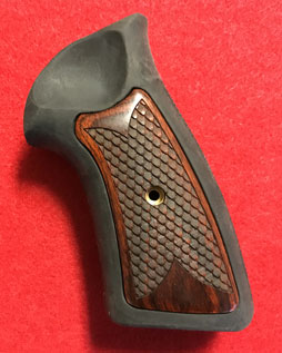 Details about   Ruger New GP100 Rubber Grips with Rosewood Inserts Fits Some Super Red Hawks Too 