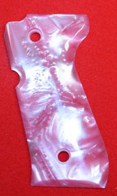 Beretta 92, 96, M9 Pistol Grip Pistol Grip - Hogue, Classic Panel, Pink Pearl