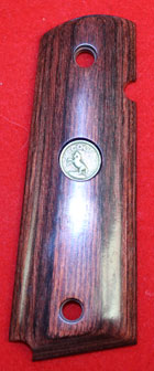 Colt 1911 Government & Commander Pistol Grip - Altamont, Classic Panel, Rosewood w/ Colt Medallion