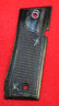 Quality Colt Government .380 Pistol Grip - Altamont, Classic Panel, Checkered Silver Black w/ Smooth Border