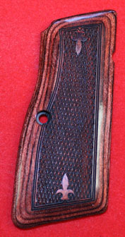 Browning High Power Pistol Grip - Altamont, Thin Panel, Checkered Rosewood