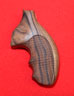 Quality Taurus Small Frame / T-85 Revolver Grip - Hogue, Oversize Finger Groove, Checkered Fancy Wood