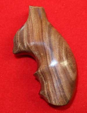 Taurus Small Frame / T-85 Revolver Grip - Hogue, Oversize Finger Groove, Fancy Wood