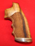 Quality Colt Python Revolver Grip - I&E frame Revolver Grip - Hogue, Oversize Finger Groove, Checkered Fancy