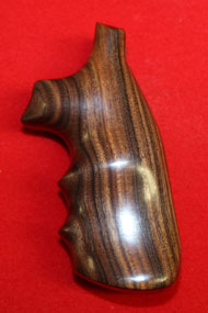 Smith & Wesson J Frame Square Butt Revolver Grip - Hogue, Oversize Finger Groove, Fancy Wood