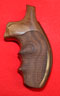 Quality Smith & Wesson K & L Frame Round Butt Revolver Grip - Hogue, Oversize Finger Groove, Checkered Fancy