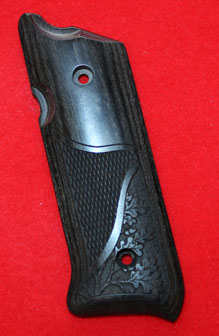 Ruger Mark III (.22) Pistol Grip - Altamont, Classic Panel, Checkered Silver Black w/ Oakleaf Design