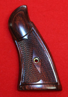 Smith & Wesson N Frame Square Butt Revolver Grip - Altamont, Classic Panel, Checkered Rosewood