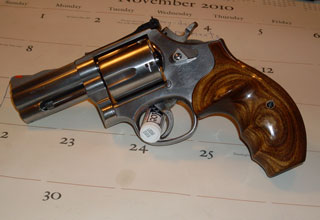 Quality Robert's Smith & Wesson 696 Revolver with K-frame Rosewood Grips