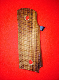 Para Ordnance P-13 Pistol Grip - Hogue, Classic Panel, Checkered Fancy Wood