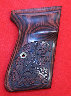 Walther (S&W) PPK/S Pistol Grip - Altamont, Ultima Panel, Rosewood w/ Oakleaf Design