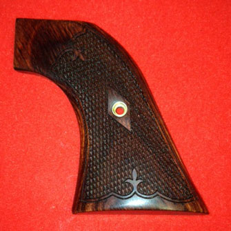 Ruger Super Blackhawk Revolver Grip - Altamont, Classic Panel, Checkered Rosewood