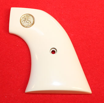 Colt Single Action Army 3rd Gen. Revolver Grip - Altamont, Classic Panel, Bonded Ivory w/ Medallion