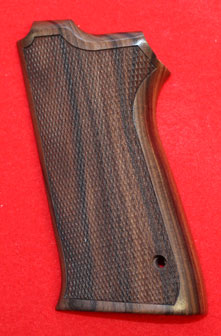 Smith & Wesson 5900 Series Pistol Grip - Hogue, No Finger Groove, Checkered Fancy Wood