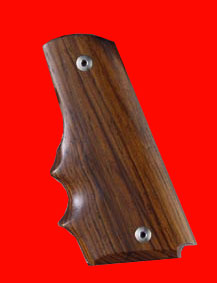 Colt 1911 Government & Commander Pistol Grip - Hogue, Oversize Finger Groove, Fancy Wood