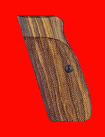 CZ-75 / CZ-85 Pistol Grip - Hogue, Classic Panel, Checkered Fancy Wood