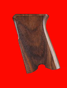 Ruger P85, P89, P90, P91 Pistol Grip - Hogue, Classic Panel, Checkered Fancy Wood