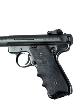 Ruger Mark II / lll (.22) Pistol Grip - Hogue, Finger Groove, Rubber