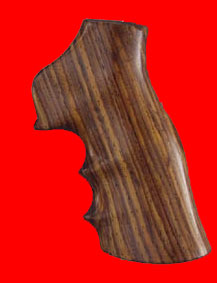 Ruger GP100/Super Redhawk Revolver Grip - Hogue, Oversize Finger Groove, Fancy Wood