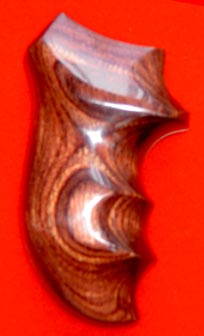 Ruger SP101 Revolver Grip - Badger, Oversize Finger Groove, Rosewood