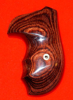 Smith & Wesson J Frame Round Butt Revolver Grip - Altamont, Oversize Finger Groove, Rosewood