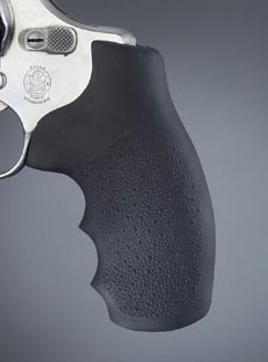 Smith & Wesson J Frame Round Butt Revolver Grip - Hogue, Finger Groove, Rubber