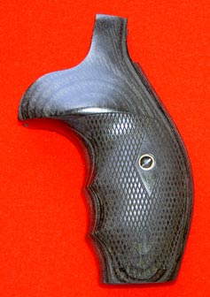 Smith & Wesson K & L Frame Round Butt Revolver Grip - Altamont, Oversize Finger Groove, Checkered Si