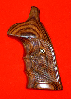 Smith & Wesson K & L Frame Square Butt Revolver Grip - Altamont, Oversize Finger Groove, Checkered W