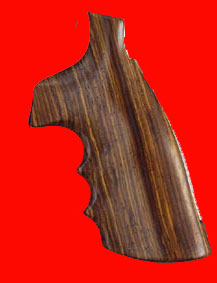 Smith & Wesson N Frame Square Butt Revolver Grip - Hogue, Oversize Finger Groove, Fancy Wood