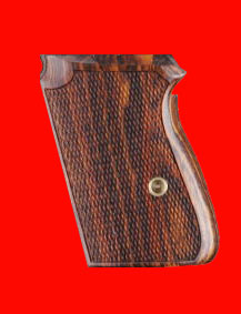 Walther PPK (Interarms) Pistol Grip - Hogue, Classic Panel, Checkered Fancy Wood