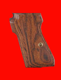 Walther (Interarms) PPK/S & PP Pistol Grip - Hogue, Classic Panel, Checkered Fancy Wood