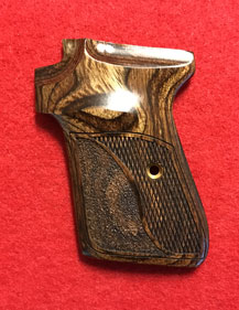 Walther (S&W) PPK/S Pistol Grip - Altamont, Ultima Panel, Checkered Walnut w/ Half Stiple Design