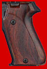 SIG Sauer P220 European Model Pistol Grip - Hogue, Classic Panel, Checkered Fancy Wood