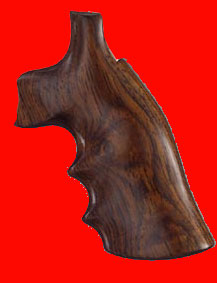 Dan Wesson Small Frame .357 (Square Tang) Revolver Grip - Hogue, Oversize Finger Groove, Fancy Wood