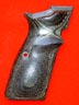 Quality Browning High Power Pistol Grip - Altamont, Ultima Panel, Checkered Silver Black