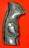 Quality Colt D-frame (Post 1971) Revolver Grip - Altamont, Oversize Finger Groove, Silver Black