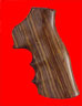 Quality Ruger GP100/Super Redhawk Revolver Grip - Hogue, Oversize Finger Groove, Fancy Wood