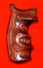 Quality Ruger Security Six Revolver Grip - Badger, Oversize Finger Groove, Rosewood