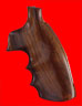 Quality Ruger Security Six Revolver Grip - Hogue, Oversize Finger Groove, Fancy Wood