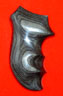 Quality Ruger SP101 Revolver Grip - Badger, Oversize Finger Groove, Silver Black