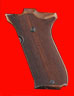 Quality Smith & Wesson Model 39, 439, 539, 639, 52 Pistol Grip - Hogue, Classic Panel, Checkered Fancy Wood