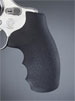 Quality Smith & Wesson J Frame Round Butt Revolver Grip - Hogue, Finger Groove, Rubber