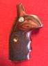 Quality Smith & Wesson K & L Round Conversion Revolver Grip - Altamont, Finger Groove, Chk Rosewood w/ S&W M