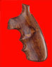 Quality Smith & Wesson N Frame Round Butt Revolver Grip - Hogue, Oversize Finger Groove, Fancy Wood