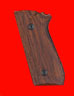 Quality Taurus PT 92 / PT99 Decocker Pistol Grip - Hogue, Classic Panel, Checkered Fancy Wood