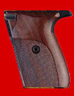 Quality SIG Sauer P230, P232 Pistol Grip - Hogue, Classic Panel, Checkered Fancy Wood